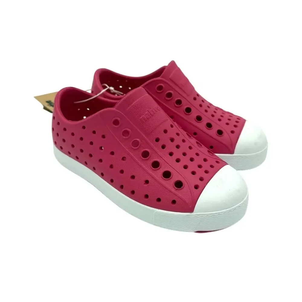 NEW Native Jefferson Child Shoes - Hollywood Pink/Shell White - c9 (toddler 9)